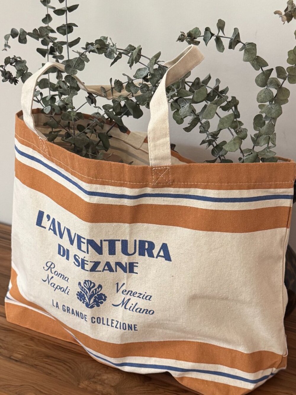 Italy We Have You Covered Sezane Cloth Tote Bag - NWOT - Picture 3 of 11